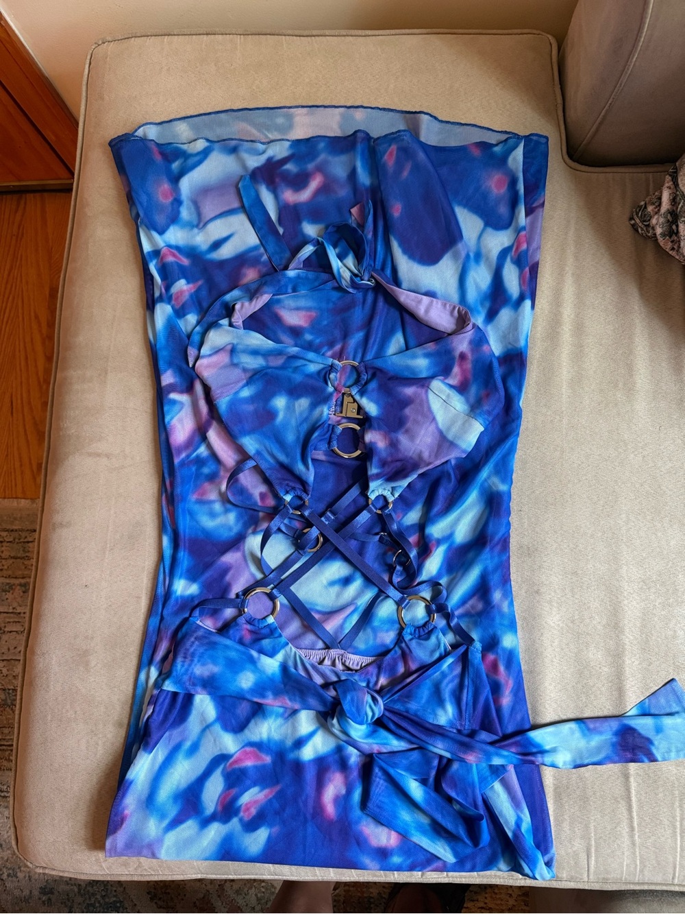 OUTCAST Blossom Maxi Dress La Luna Size XS - Picture 3 of 7